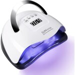 Lampe uv ongles gel 60w 30 led blancs avec poign�e, base amovible, ecran lcd hd, 4 minuteries, pour tous ...
