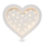 Lampe veilleuse coeur blanc