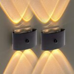 Lampe veilleuse prise murale led 4w en aluminium dtecteur de mouvement et capteur crpusculaire, eclairage ...