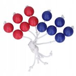 Lancement de balles de golf 3 rouges 3 bleus