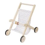 Landau en bois ginger home pour poup�e avec panier textile, bois naturel, 34x46x49, 5 cm