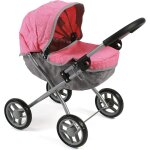 Landau pour poupée rose et gris Landau pour poupée rose et gris