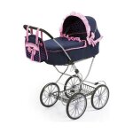 Landau - poussette reig - rea12151 - landau poupee bebe - paseo classic vintage bleu,