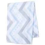 Lange en bambou - chevron bleu