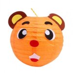 Lanterne lumineuse portable en forme d'animal de dessin bricolage main, dcor de mi - automne