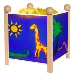 Lanterne magique jungle - bois naturel 12v - trousselier