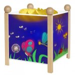 Lanterne magique papillons - bois naturel 12v - trousselier
