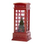 Lanterne de nol snow globe lanterne nol scintillante neige cabine tlphonique pour festival pour enfants, ...