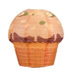 Lanterne pliante cr�ative en forme de cupcake, lampe en papier multicolore suspendue pour g�teau de dessin ...