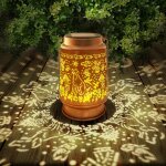 Lanternes solaires d'extrieur etanches en mtal a suspendre pour extrieur, dcoration de jardin, cadeaux ...
