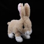 Lapin en peluche interactif electronique, jouet de saut, oreilles agit�es, jouet lapin qui bouge le nez, ...