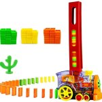 Latocos lot de 80 trains electriques domino pour enfants avec lumire et son goodnice
