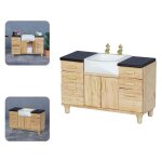 Lavabo léger pour maison de poupée, modèle de scène, meuble de lavabo, jouet de simulation Lavabo léger pour maison de poupée, modèle de scène, meuble de lavabo, jouet de simulation