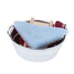 Lavabo en métal avec planche a laver 1:12, meubles modernes miniatures pour maison de poupée Lavabo en métal avec planche a laver 1:12, meubles modernes miniatures pour maison de poupée
