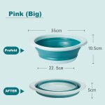 Lavabo pliant portable pour bébé, ark en silicone pour enfants, bassin de rangement pour la maison, baignoire ... Lavabo pliant portable pour bébé, ark en silicone pour enfants, bassin de rangement pour la maison, baignoire ...