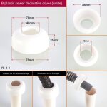 Lavabo de salle de bains, tuyau d'vier dodorant bague d'tanchit couvercle dcoratif bouchon en silicone ...