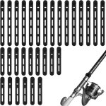 Lbgwp60 - 30pcssangles canne a pche en silicone, 2 tailles elastiques rutilisables impermables bandes ...