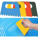 Lbgwp60 - lot de 4 grattoirs de peinture en plastique pour graffitis, textures, loisirs cratifs, outils ...