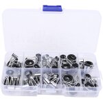 Lbgwp60 - anneaude guidage de canne a pche, en acier inoxydable, cramique, lger, portable, 45 pices, ...