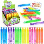 Lbgwp60 - bulle de savon, 48 tubes bulles de savon pour enfant, liquide de bulle de savon avec diffrents ...