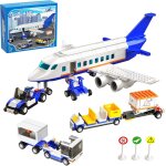 Lbgwp60 - city avion de ligne ensemble de blocs, jouets de construction d'aroport maquette d'avion, ...