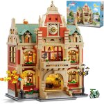 Lbgwp60 - ensemble de construction de maison de club universitaire avec lumire, modle d'architecture ...