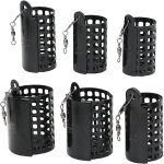 Lbgwp60 - feederpeche cage, 6 pices carpe mangeoire de pche en mtal, appts de pche a la carpe 10 ...