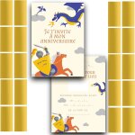 Lbgwp60 - kit cratif premium ludique et participatif de 20 cartes d'invitation anniversaire a gratter ...