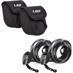 Lbgwp60 - lotde 2 manchons pour canne a pche et moulinet a appt, housse de moulinet de pche, manchons ...