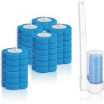 Lbgwp60 - lotde 36 ttes de wc de rechange avec poigne, de toilette jetable, systme de nettoyage de ...