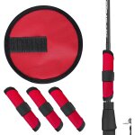Lbgwp60 - lotde 4 housses pour hameons de pche de 15, 2 cm, gants rouges pour leurres, manchon rond ...