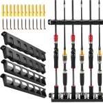 Lbgwp60 - portecanne a pche, 2 paire support canne a pche, verticaux ratelier canne a peche, supports ...