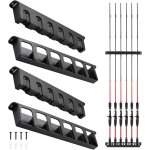 Lbgwp60 - portecanne a pche, 2 paire support canne a pche, verticaux ratelier canne a peche, supports ...