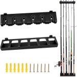Lbgwp60 - supportcanne a peche porte canne a peche verticaux stockage de 6 ples support canne a pche ...