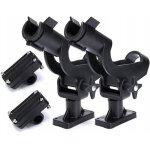 Lbgwp60 - supportde canne a pche rotatif rglable en plastique avec 3 supports pour bateau, cano, aviron, ...