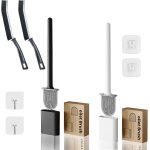 Lbgwp60 - wc silicone, lot de 4 s wc en silicone, wc, a toilettes wc mural sans percageà, noir blanc Lbgwp60 - wc silicone, lot de 4 s wc en silicone, wc, a toilettes wc mural sans percageà, noir blanc