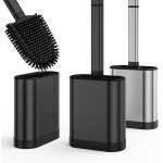 Lbgwp60 - wc, toilette silicone avec support acier inoxydable, balais toilette wc silicone suspendu, ...