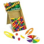 Learning resources avalanche fruit stand fine motor / grip game 42 piece set ages 3 +