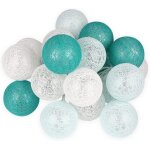 Led boule en coton - turquo - 3, 5 m - pour filles, enfants, bébés, adolescents, lit de maison, décoration ... Led boule en coton - turquo - 3, 5 m - pour filles, enfants, bébés, adolescents, lit de maison, décoration ...