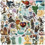 La lgende de zelda tears of the kingdom game stickers, 50pcs vinyle autocollants impermables pour ordinateur ...