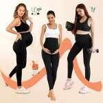 Legging grossesse femme avec poches taille haute maternit pantalon grossesse opaque vetement femme enceinte ...