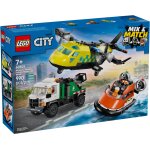 Lego city - avion, camion d'assistance et a�roglisseur modulable - 60505