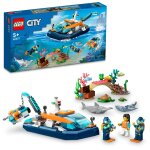 Lego city - le bateau d'exploration sous - marine - 60377