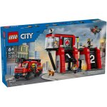 Lego city - la caserne et le camion de pompiers - 60414