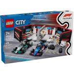 Lego city - garage de f1 et voitures mercedes - amg et alpine - 60444