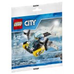 Lego city - l'h�licopt�re de l'�le de la prison (polybag) - 30346
