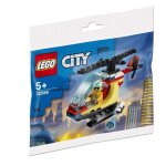 Lego city - l'h�licopt�re des pompiers (polybag) - 30566