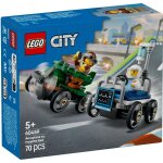 Lego city - pack de bolides de course : avion contre lit d'hpital - 60459