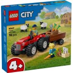 Lego city - tracteur agricole rouge avec remorque et moutons - 60461 Lego city - tracteur agricole rouge avec remorque et moutons - 60461