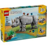 Lego creator - animaux sauvages : le rhinoc�ros majestueux et les oiseaux - 31171